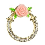 PANGRUI Crystal Bouquet Flower Branches Magnetic Eyeglass Holder Magnetic Pin Brooch