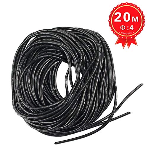 image for XHF 4mm(Wrapping Range:1.5mm-10mm) Spiral Cable Wrap Spiral Wire Wrap 