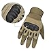 Ventilate Wear-resistant Tactical Gloves Hard Knuckle and Foam Protection for Shooting Airsoft Hunting Cycling Motorcycle Gloves Men's Outdoor Half finger Full finger Gloves Black M/L/XL