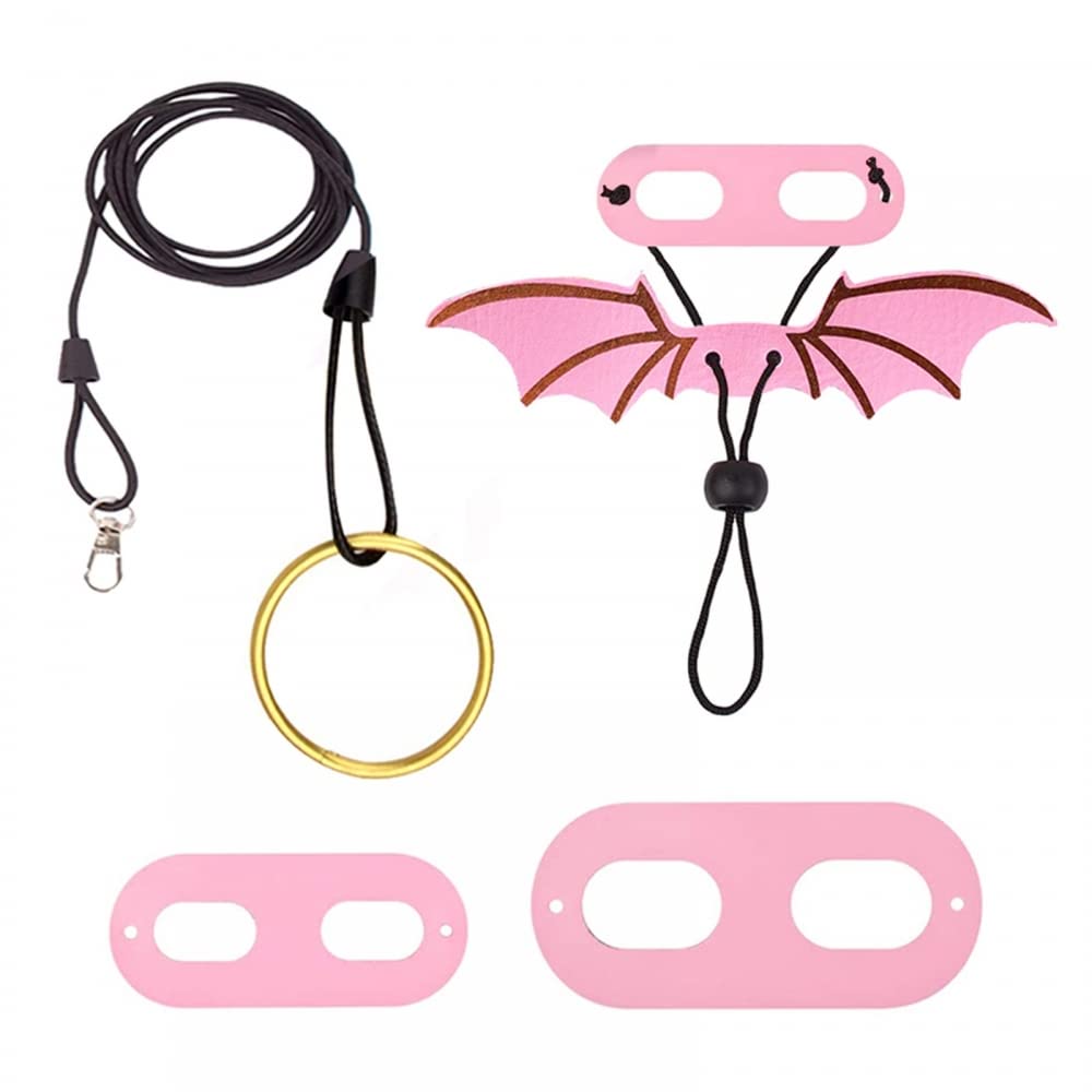 Bearded Dragon Lizard Leash Harness, Adjustable Small Reptile Animals Harness w/3 Size Bat Wing for Outdoor Safety Walking