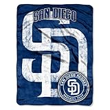 Officially Licensed MLB San Diego Padres Triple Play Micro Raschel Throw Blanket, 46