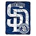 Officially Licensed MLB San Diego Padres Triple Play Micro Raschel Throw Blanket, 46