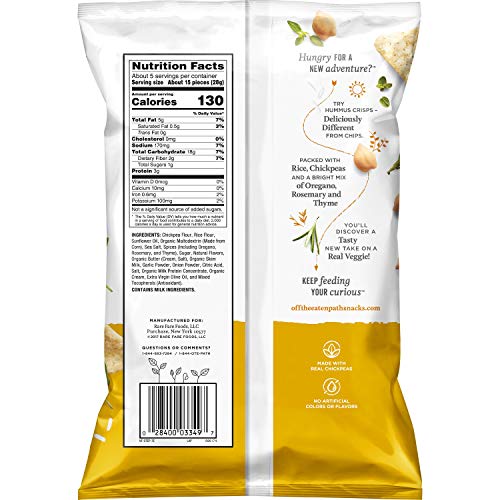 Off the Eaten Path Hummus Crisps, Rosemary and Olive Oil, 5.25 oz