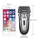 Geemo Electric Shaver Razor Men's Foil Shaver Rechargeable Waterproof Beard Trimmer, Silver