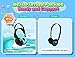 XTRONS® IR Wireless Dual Channels Infrared Stereo Cordless Headphones 2 Channels for Children with Built-in IR Transmitter