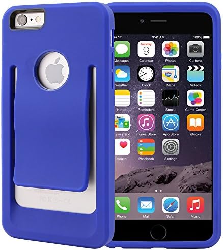 iPhone 6 Plus Case, iPhone 6s Plus Case, CellJoy [SLiM CLiP] Hybrid Case [Built in Belt Clip] [TPU] (Cobalt Blue) Protective Cover Skin