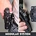 Alien Gear OWB Holster - Custom Molded Paddle Holster - Left Hand - Adjustable Cant and Retention Comfort - Seamless Integration with Shapeshift Line for Versatile Carry Options - Black