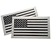 2 Pack - Black Us Made 3m Reflective American Us Patriotic Flag Sticker Durable USA Decal 4