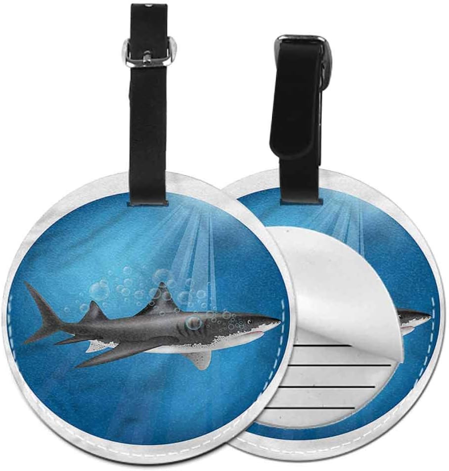 Name Labels Shark,Shark Underwater Hunter Bag Pendant