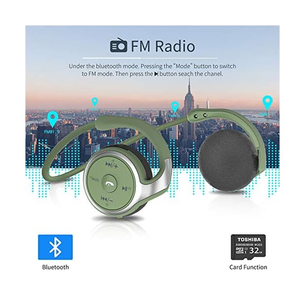 Wireless-Headphones-FM-Radio-Running-Bluetooth-Headphones-Support-TF-Card32G-Stereo-Foldable-Lightweight-Sweatproof-Sports-Earphones-with-Mic-Compatible-with-iPhone-Samsung-SmartphonesGreen Wireless Headphones, FM Radio Running Bluetooth Headphones Support TF Card(32G), Stereo Foldable Lightweight Sweatproof…