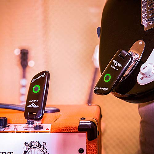 CactusAngui Digital Wireless Guitar Bass Musical Instrument Transmitter Receiver System Black