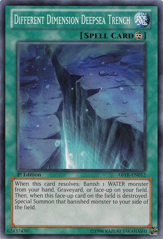 Yu-Gi-Oh! - Different Dimension Deepsea Trench (ABYR-EN052) - Abyss Rising - Unlimited Edition - Common