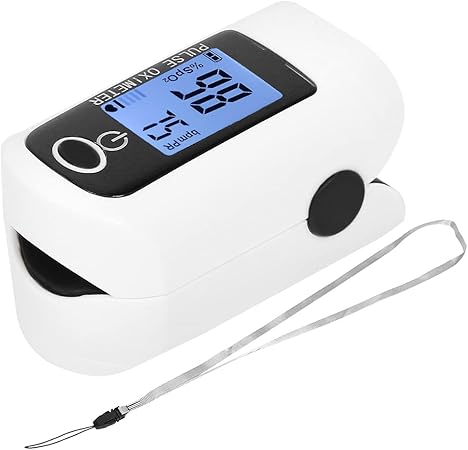 Oximeter Fingertip, Home Portable Oximeter, Mini Oximeter Machine, Digital Blood Oxygen Saturation Pulse Rate Monitor Detector, Easy to Use, Batteries Not Included(Black)