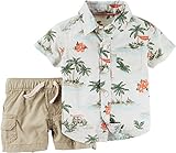 Carters Baby Clothing Outfit Boys 2-Piece Palm Tree Shirt & Short Set