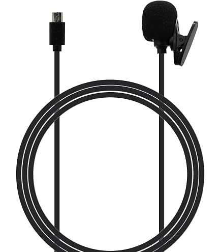 Microphone Clip Actif 3,5 Mm Avec Pare-brise - Compatible GoPro Hero 1, 2, 3, 3+ - Longueur Câble ~195 Cm