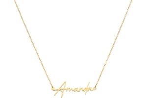 Personalized Name Necklace Plated with 18K Gold (with Gift Box)