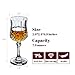 Crystal Wine Glasses Set of 4 by Bella Vino - 7.9 Ounce - Old Fashioned Designed Carved Wine Glass - Lead-Free Short Stem Champagne Goblets - Durable and Dishwasher Safe - for Family Dinner, Parties
