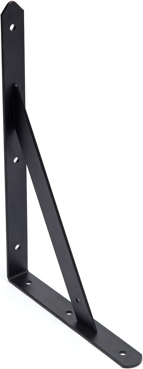wall shelf hangers on Amazon Com Awx Heavy Duty Shelf Brackets 12 Inches X 8 Inches With Screws 8 Pack Black Metal Shelf Brackets Shelf Support Angle Brackets For Shelves L Brackets Heavy Duty