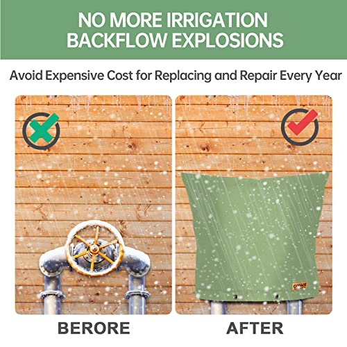 CODACE Backflow Preventer Insulation Cover, Insulated Pouch for Winter