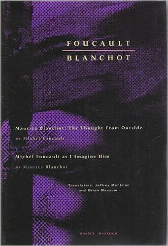 Amazon Com Foucault Blanchot Maurice Blanchot The Thought From Outside And Michel Foucault As I Imagine Him 9780942299021 Foucault Michel Blanchot Maurice Mehlman Jeffrey Massumi Brian Books