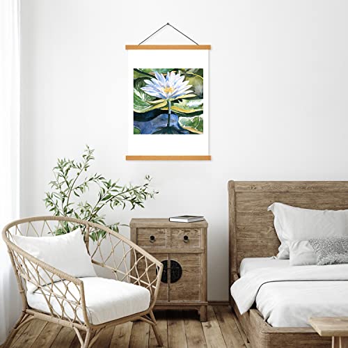 Poster Frame Hanger, Natural Teak, Poster Hanger for Photos