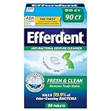 Efferdent Plus Mint Anti-Bacterial Denture Cleanser Tablets, 90 Count