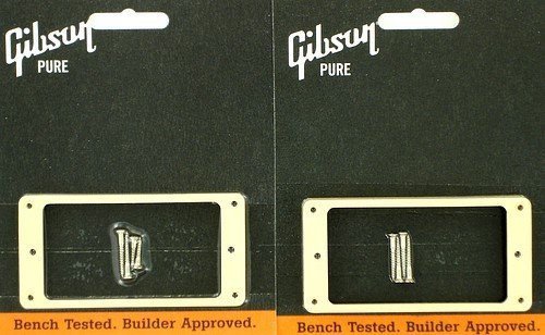 Gibson Pickup Mounting Ring Bridge and Neck Set Cream