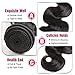 Longqi Brazilian Hair Body Wave 3 Bundles Real Human Hair Extensions 95-100g/pc (8inch 10inch 12inch, Natural Color)