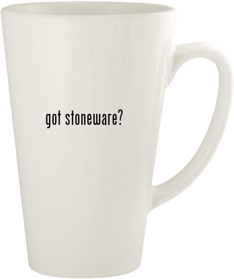 got stoneware? - 17oz Ceramic Latte Coffee Mug Cup, White