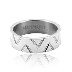 MAN-IQUE AUTHENTIC Handmade Plated Tri-Ring