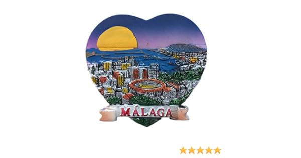 Weekinglo Souvenir Imán de Nevera Andalucía Málaga España 3D ...