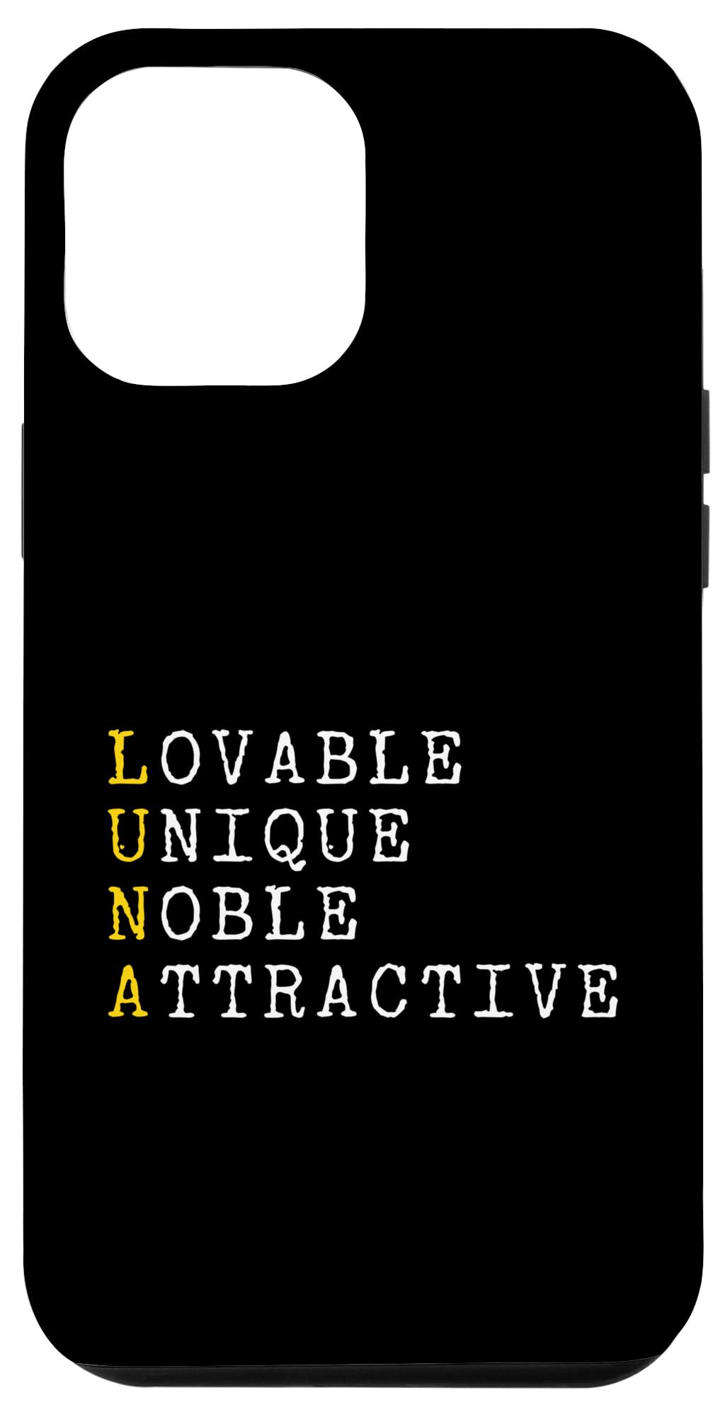 iPhone 14 Pro Max Luna Personalized, Luna Name, Girl Woman Luna Case