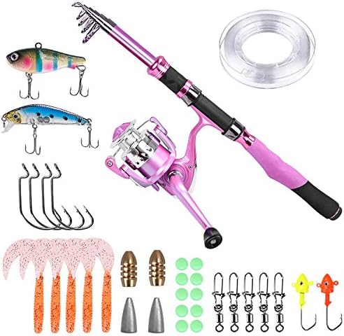PLUSINNO Ladies Telescopic Fishing Rod 