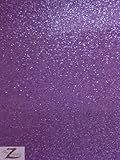VINYL FAUX FAKE LEATHER SPARKLE GLITTER FABRIC - Purple - 54