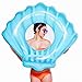 NAKORNO Inflatable Swim Rings, Shell Shape Swim Tube, Funny Pool Floats or Summer Outdoor Beach Toy for Adults Kids, Giant Pool Party Ring Vacation Swimming Circle 45 x 35 x 12inches (Blue)