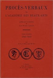Procès-verbaux de l'Académie des beaux-arts