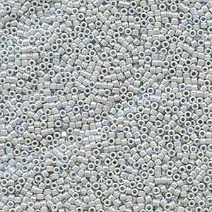 Delica 11/0 Tube By Miyuki Seed Bead 7.2 Gram Approx 1400 Beads Grey Mist Transparent
