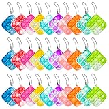 OMGJS 30 Pcs Mini Push Pop Bubble Fidget