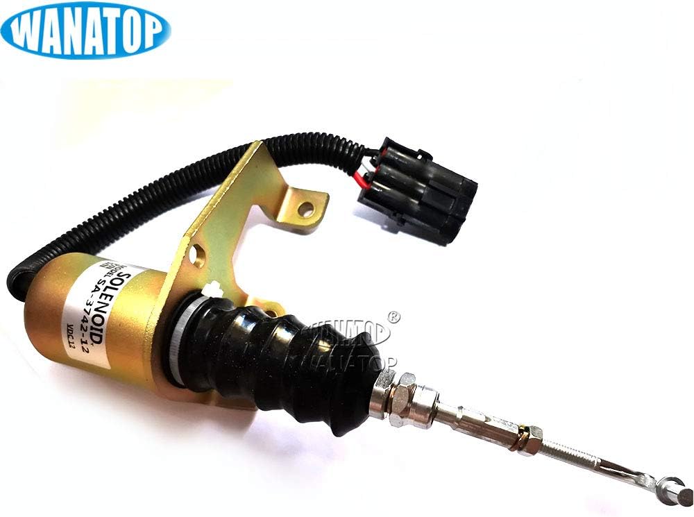 12V Fuel Shutdown Solenoid 3932017 SA374212 for Excavator, Solenoids