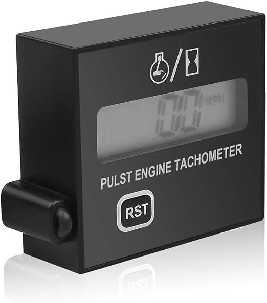 Digitaler Betriebsstundenzähler & Drehzahlmesser Für 2- Bis 4-Takt-Motoren – LCD-Anzeige