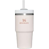 STANLEY Quencher H2.0 Tumbler with Straw 20 oz | Flowstate 3-Position Lid | Cup Holder Compatible for Travel | Insulated Stainless Steel Cup | BPA-Free | Rose Quartz