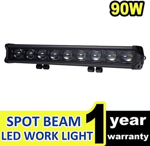 LED Light Bar 90W 1PCS LED Work Light Spot LED Lights Led Bar Driving Fog Lights SUV Jeep Off Road Lights Boat Lighting 1 years Warranty