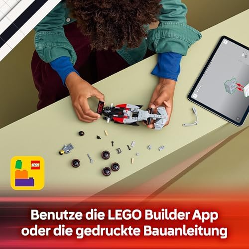 Speed Champions Audi Revolut F1 Team R26 Rennwagen Spielzeug - Modellbauset mit sammelbarer Rennfahrer Minifigur - Geburtstagsgeschenk für Jungen ab 10 Jahren & jugendliche Motorsportfans - 77259