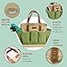 Garden Tool Organizer Tote Bag with 10 Piece Garden Tools,Best Gardening Gift Set,Vegetable Garden Tool Kit,Gardening Hand Tools Set Bag with Garden Digging Claw Gardening Gloves
