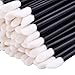 eBoot Disposable Lip Brushes Lipstick Gloss Wands Applicator Tool, Black, 150 Pack