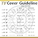 KHOMO GEAR Outdoor TV Cover Universal Weatherproof Protector for 30-32 Inch TV - Fits Most Mounts & Brackets, Grey (VC-tv-cover-30-grey)