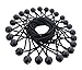 ABN 9in Ball Bungee 25-Pack – Black Bungee Cord Loop Straps with Plastic Balls for Tarp Tie Down, Lacrosse, Soccer