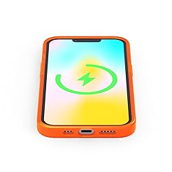 FELONY CASE - Neon Orange Crystal Clear Phone Cover