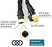 IBeaty Updated Lightweight 100ft Expandable Garden Hose Magic Flexible Water Hose with 3/4Inch Solid Brass Ends 9 Position Spray Nozzle Black
