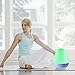 BESTOPE Essential Oil Diffuser 350ml Portable Ultrasonic Diffusers Cool Mist Aroma Humidifier with 8 Colar LED Lights - Waterless Auto Shut-off and Adjustable Mist Mode